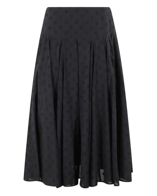 Ulla Johnson Luisa ドット ミディスカート Black