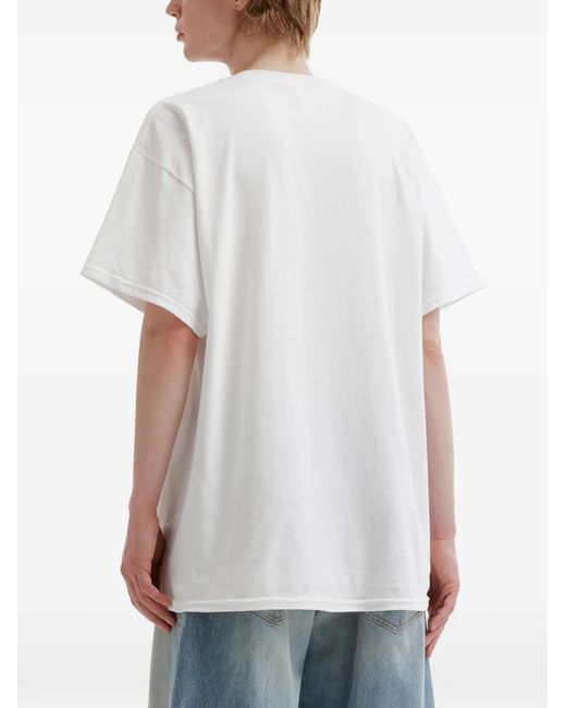 WESTFALL White Strawberry-Print T-Shirt for men