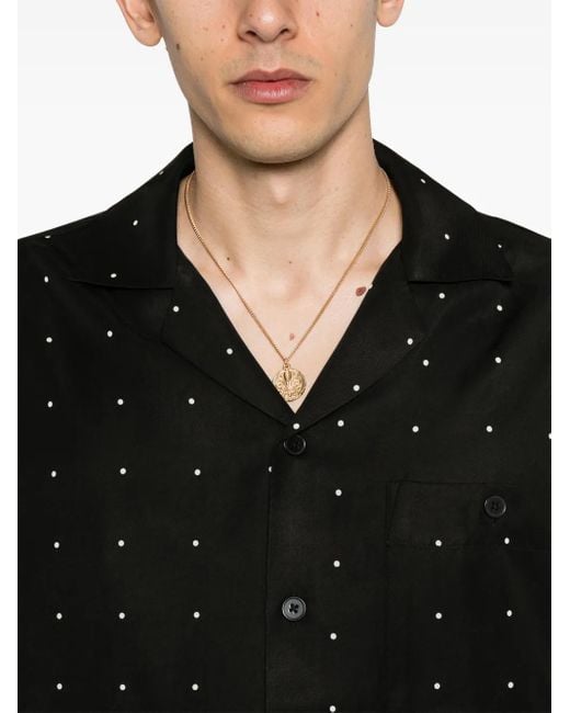 Rohe Black Polka-Dot Shirt for men