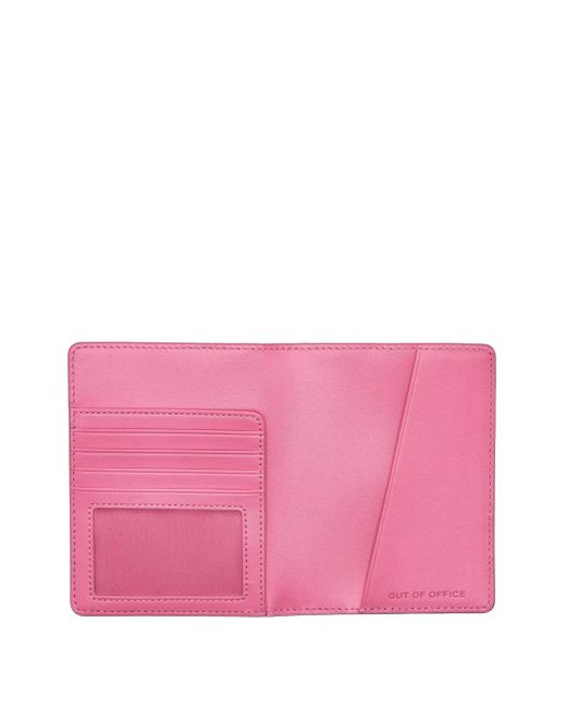 Marc Jacobs Pink The Leather Passport Case