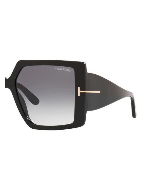 Tom Ford Zonnebril Met Oversized Montuur in het Black