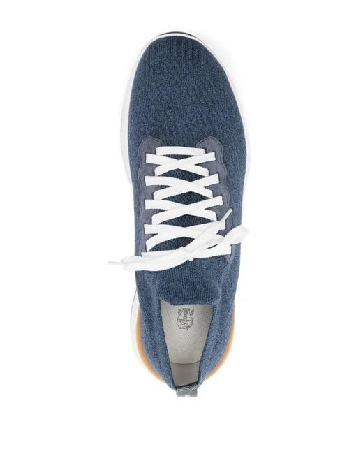 Zapatillas En Denim Brunello Cucinelli de hombre de color Blue