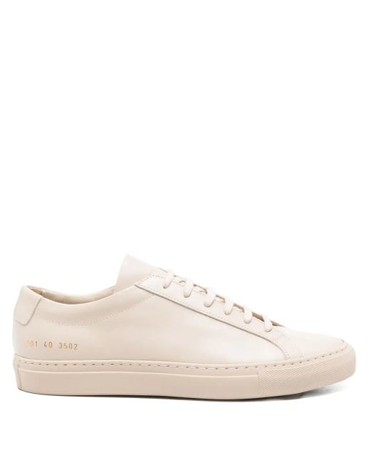 Common Projects Leren Sneakers in het Natural
