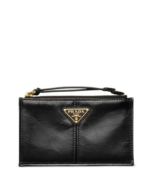 Prada Black Leather Cardholder