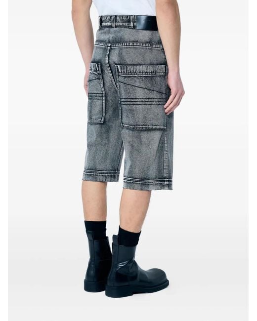 Entire studios Blue Straight-Leg Denim Shorts for men