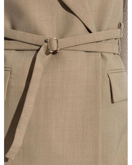 Sportmax Natural Weste Mit Bindegürtel