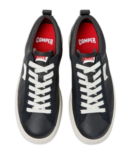 Camper Black Runner Four Leather Suede Sneakers for men