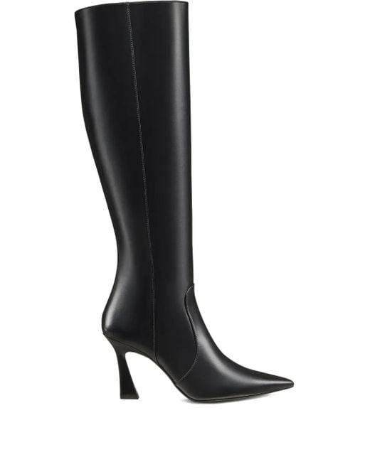 Stuart Weitzman Black 85Mm Vinnie Pointed Zip Boots