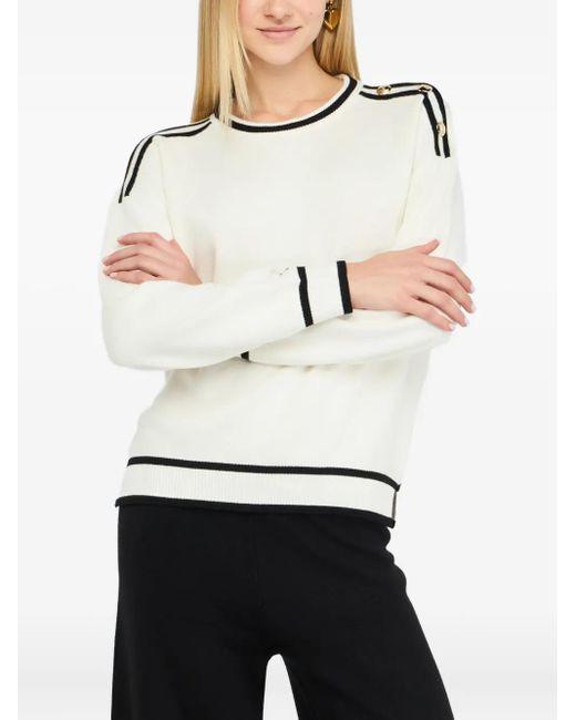 Liu Jo White Better Sweater