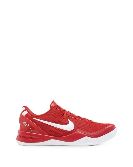 Nike Red Kobe 8 Protro Sneakers for men