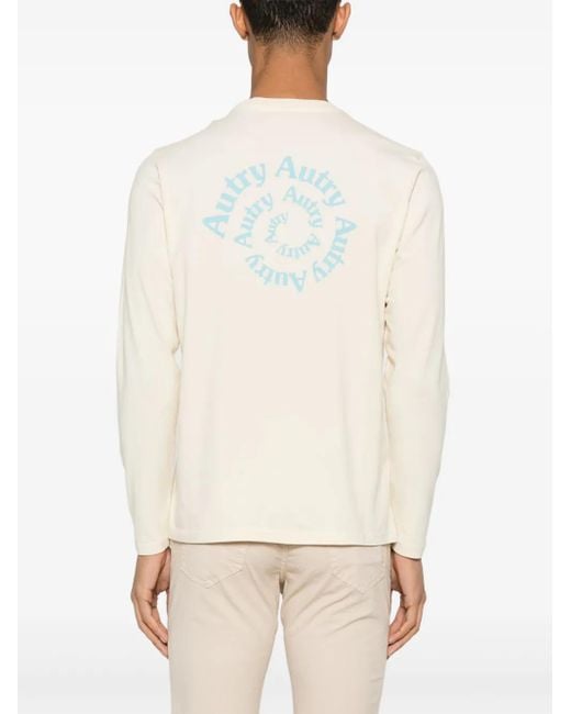 Autry Natural Langarmshirt mit Schlaufen-Grafik