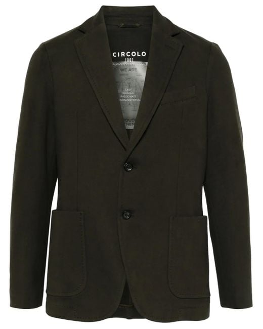Circolo 1901 Black Single-Breasted Blazer for men