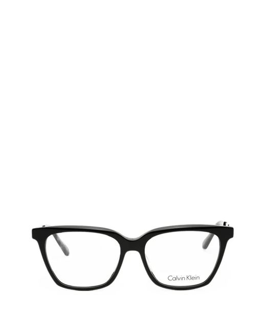 Calvin Klein Black Rectangle-Frame Glasses