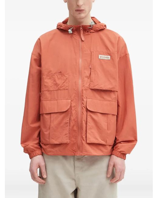 Columbia Orange Coupe-Vent À Capuche for men