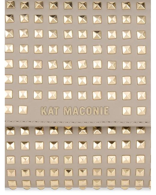 Kat Maconie White Victoria Stud-Embellished Shoulder Bag