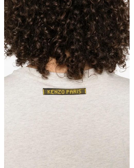 KENZO White Oberteil mit Elefanten-Print