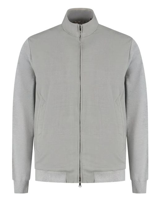 メンズ Paul & Shark Zip-up Sweater Gray