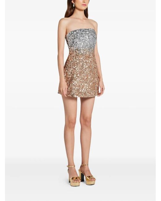retroféte Gray Two-Tone Mini Dress