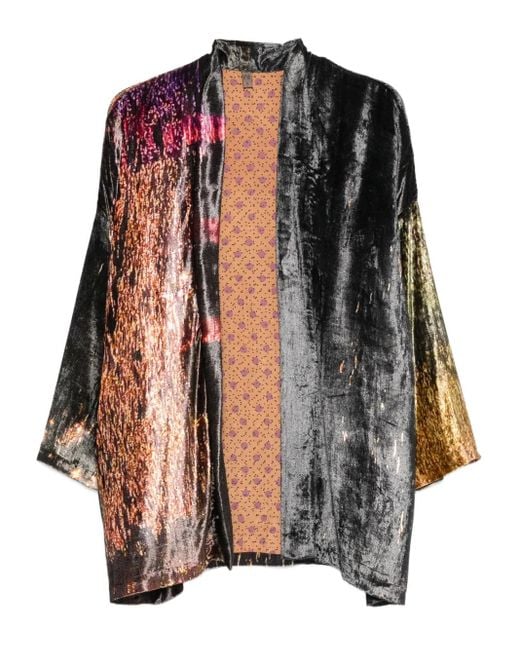 Chaqueta con efecto metalizado Yavi de color Brown