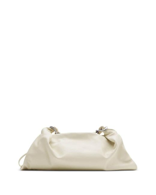 Burberry White Medium Swan Shoulder Bag