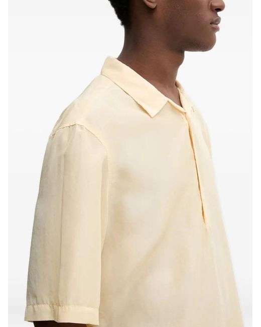 Barena Natural Short-Sleeve Silk Polo Shirt for men