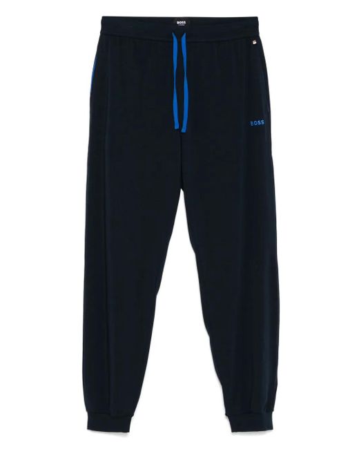Boss Trainingsbroek Met Logoprint in het Blue voor heren