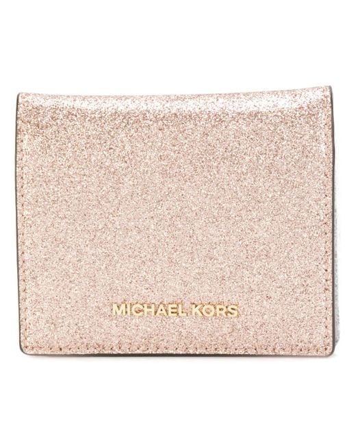 MICHAEL Michael Kors Pink Glitter Effect Cardholder