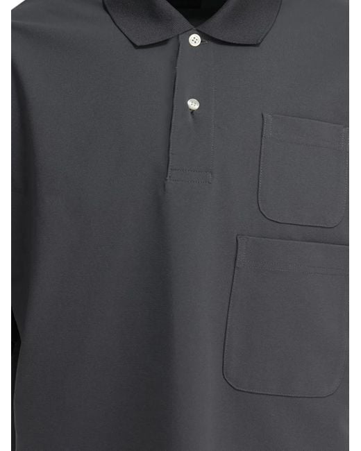 Daiwa Pier39 Black Double-Pocket Polo Shirt for men