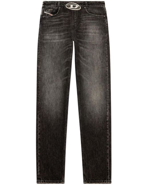 DIESEL Gray 2010 D-Macs 0Jgae Straight-Leg Jeans for men