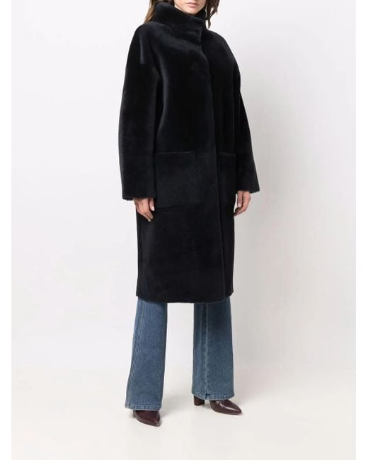 Liska Black Reversible Shearling Coat