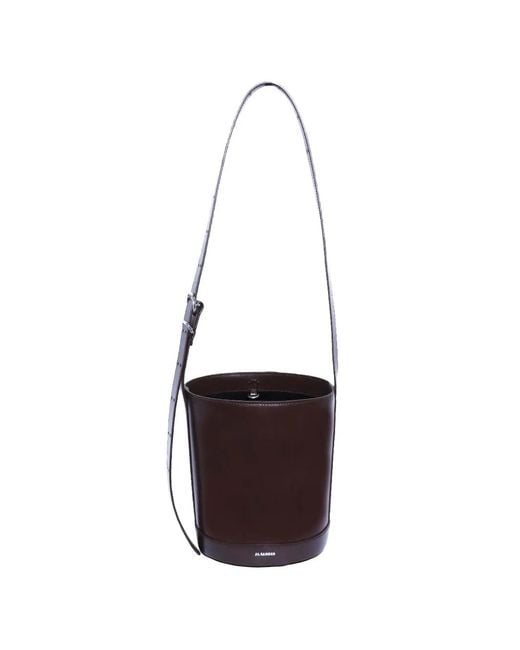 Jil Sander White Cannolo Bucket Bag