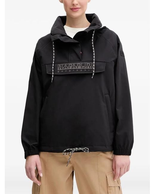 Napapijri Black Rainforest Dune Hooded Jacket