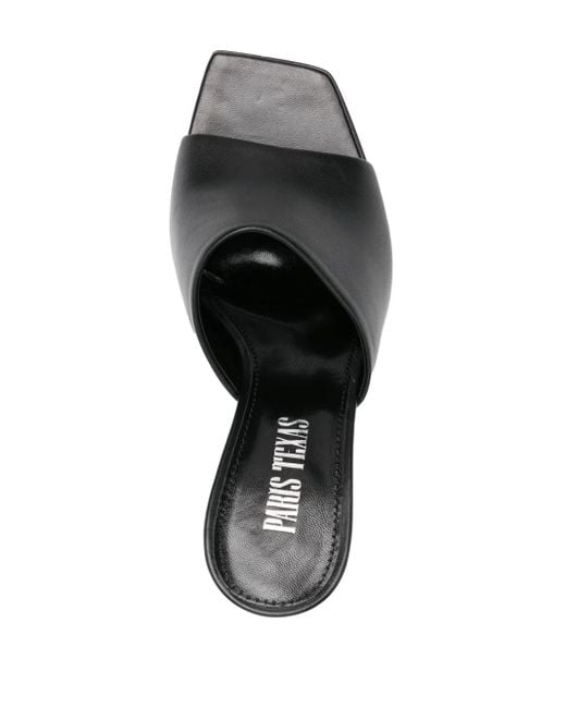 Paris Texas Black Mules
