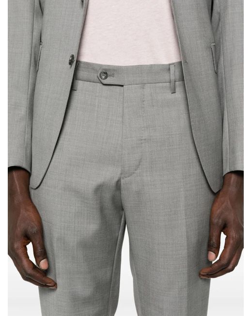 Tagliatore Gray Virgin-Wool Suit for men