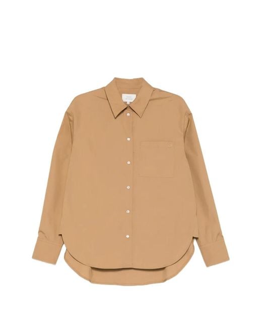 Loulou de Saison Natural Pocket Curved Hem Shirt