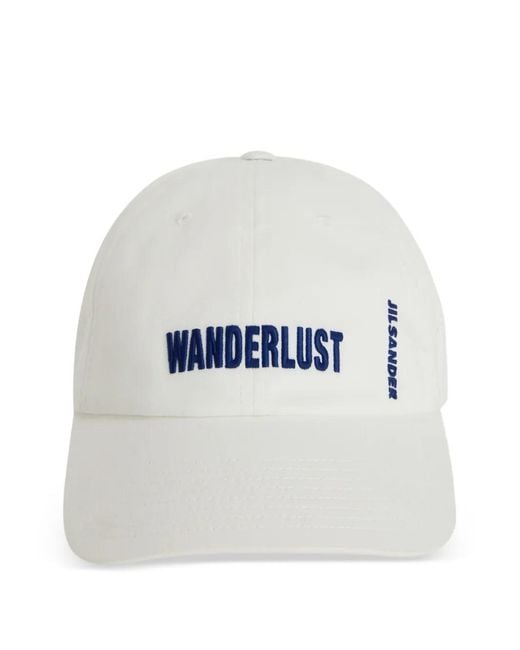 Jil Sander White Casquette À Logo Brodé for men