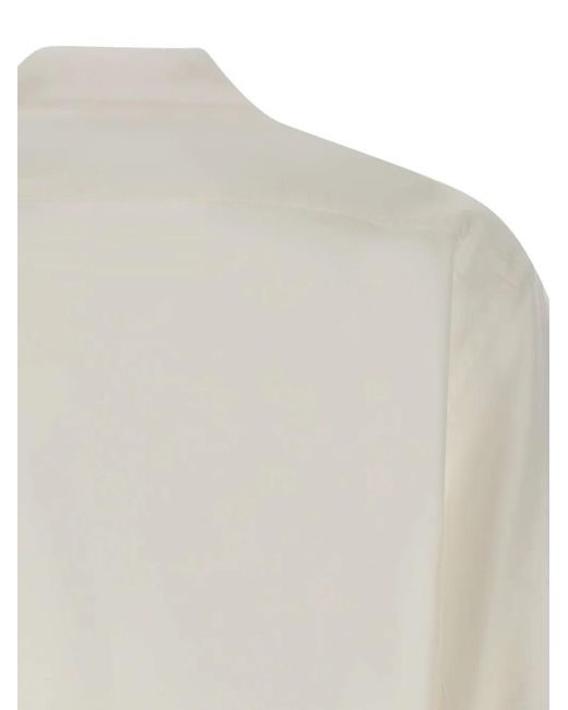 Boss White Short-Sleeve Oversized Shirt for men