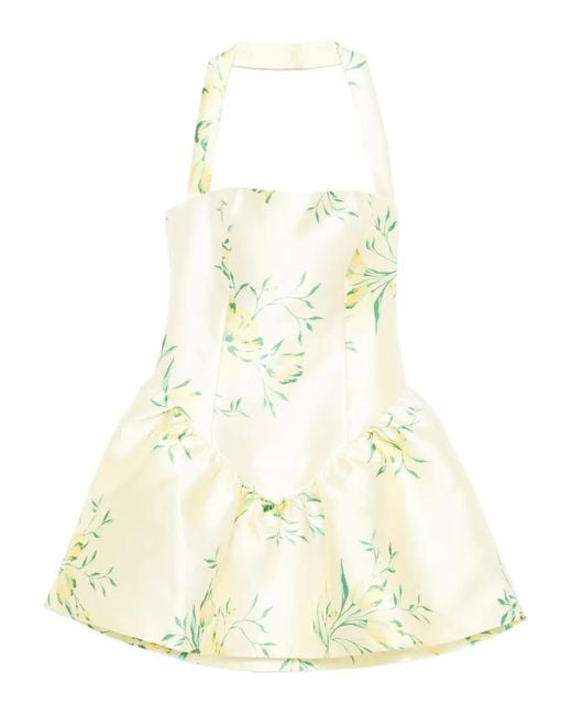 De La Vali White Aura Mini Dress
