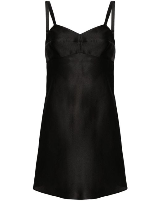 Khaite Eli Zijden Mini-jurk in het Black