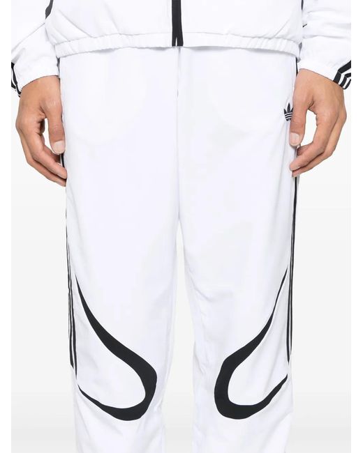 Adidas White Adicolor Teamgeist Track Pants for men