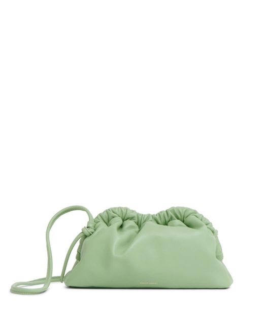 Mansur Gavriel Green Mini Cloud Leather Clutch Bag