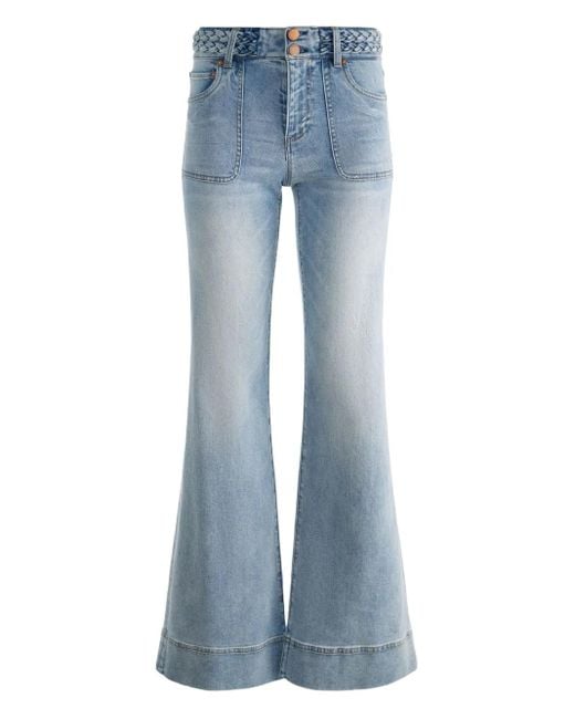 Alice + Olivia Blue Juno Braided Jeans