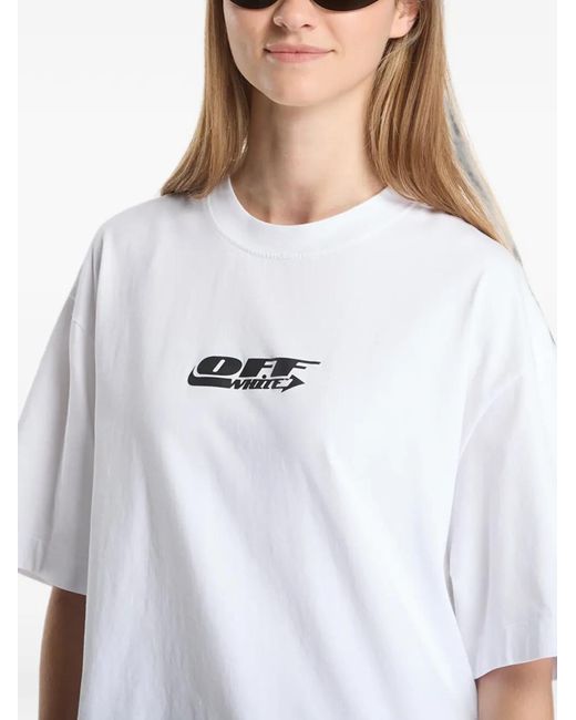 Off-White c/o Virgil Abloh White Graphic-Print Short-Sleeve T-Shirt