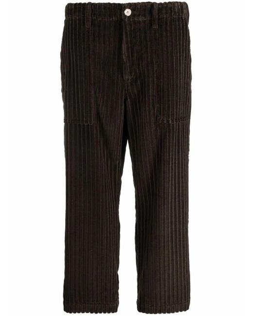 Jejia Black Corduroy Cropped Trousers