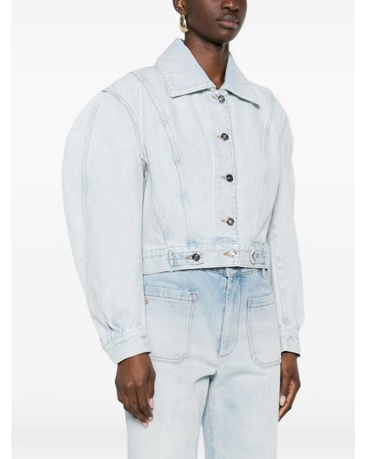 Givenchy Blue Back-To-Front Cocoon Jacket