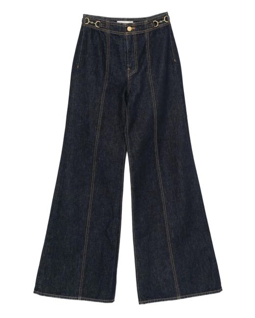 Ulla Johnson Jeans Met Afwerking in het Blue
