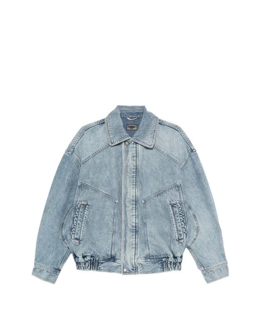 Saint Laurent Blue Organic Cotton Denim Jacket