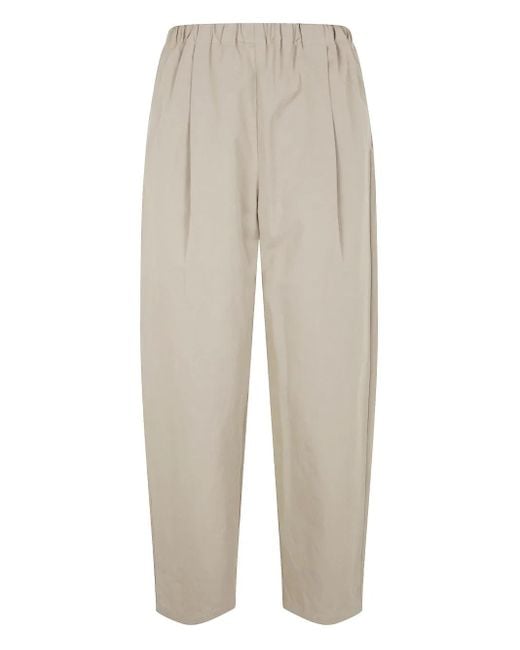 Apuntob White Pleated Trousers