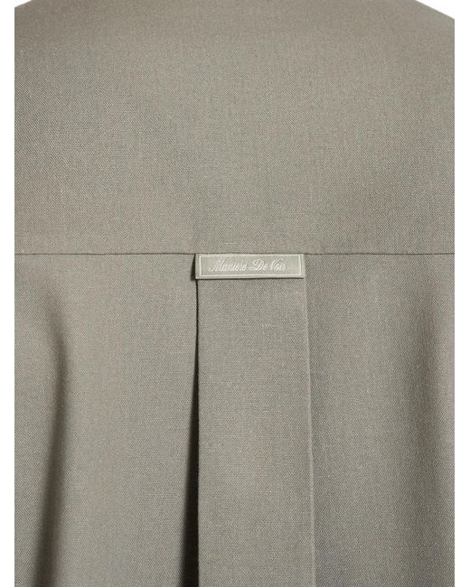 Manière De Voir Gray Chemise Axel Minimale En Kaki for men