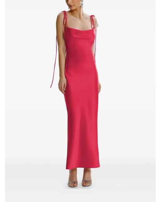 Framboise Red Robe Mi-Longue Jodie Sans Manches